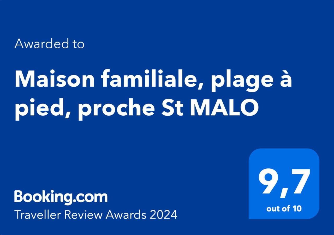 סנט-קולומב Maison Familiale, Plage A Pied, Proche St Malo מראה חיצוני תמונה